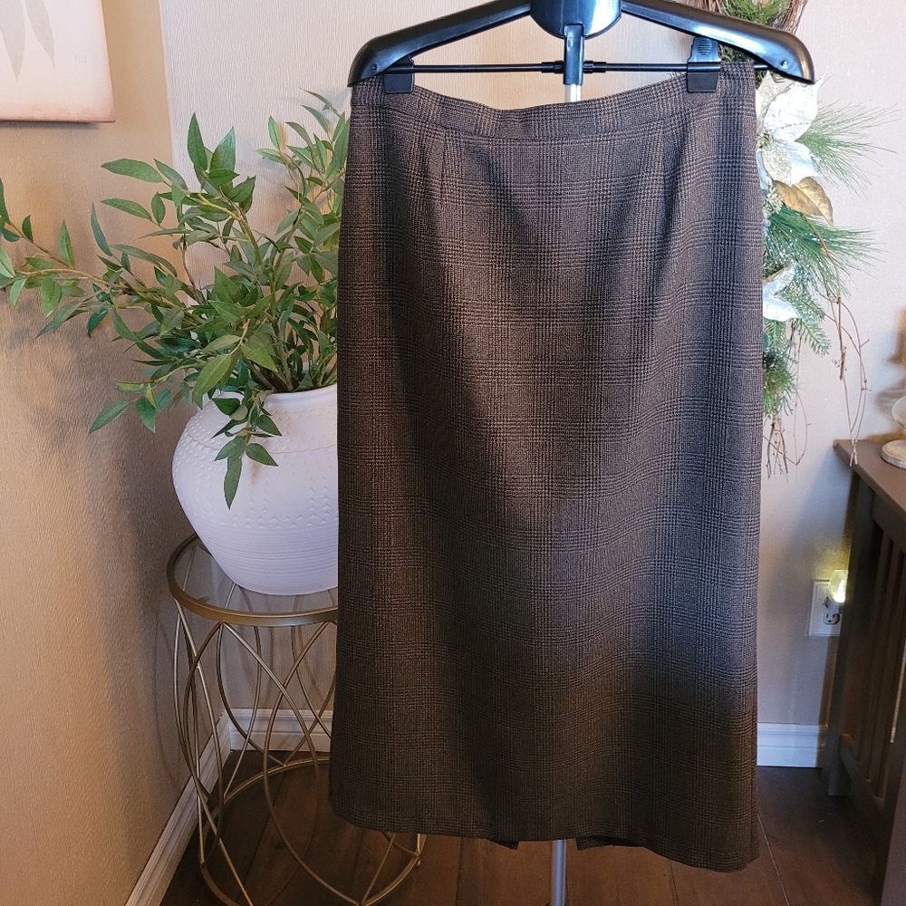 Tradition Brown Plaid Women's Skirt